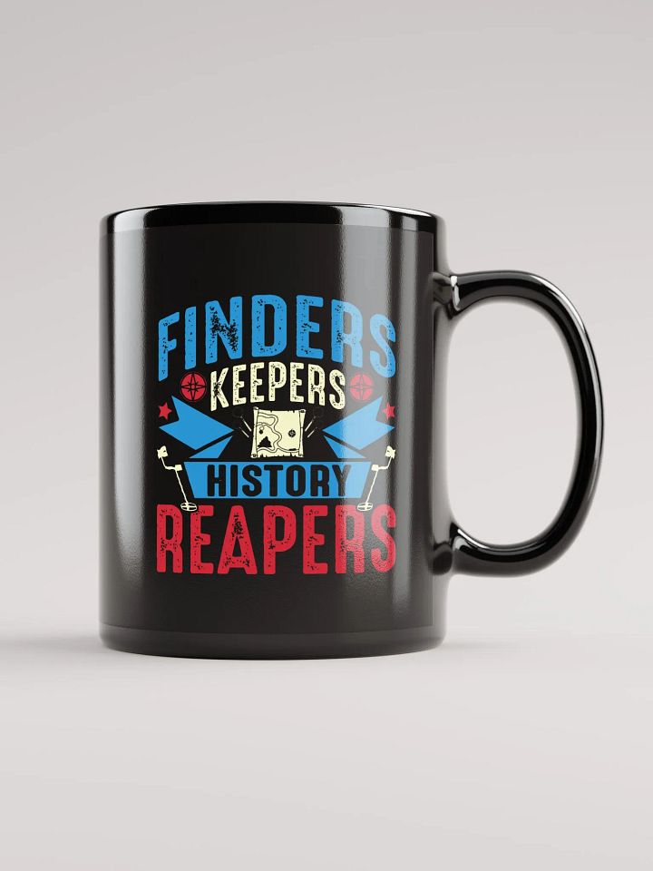 Finders Keepers Crest Black Mug product image (2)