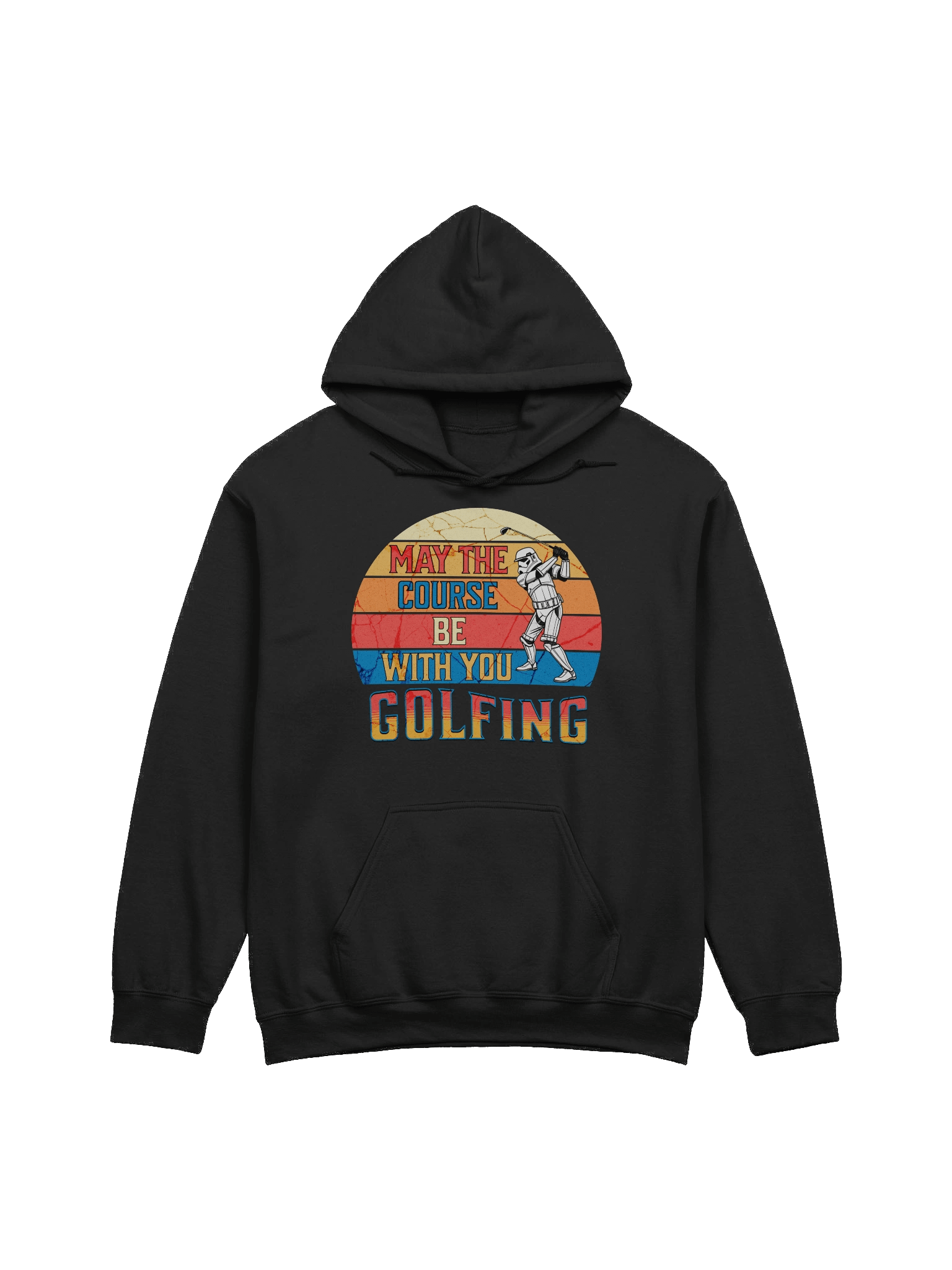 May The Course Be With You Golfing Galactic Armor Hoodie product image (1)