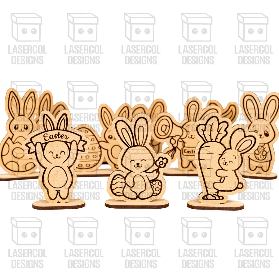 Easter Cutouts With Base Bundle (Set 1-2-3-4) - Laser Cut Files product image (8)