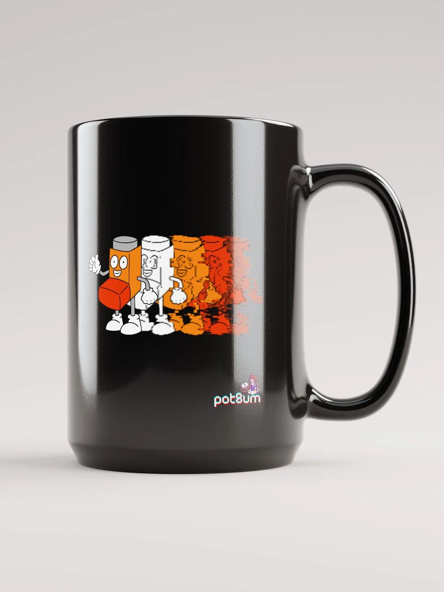PAIN IN THE ASTHMA black glossy mug product image (5)