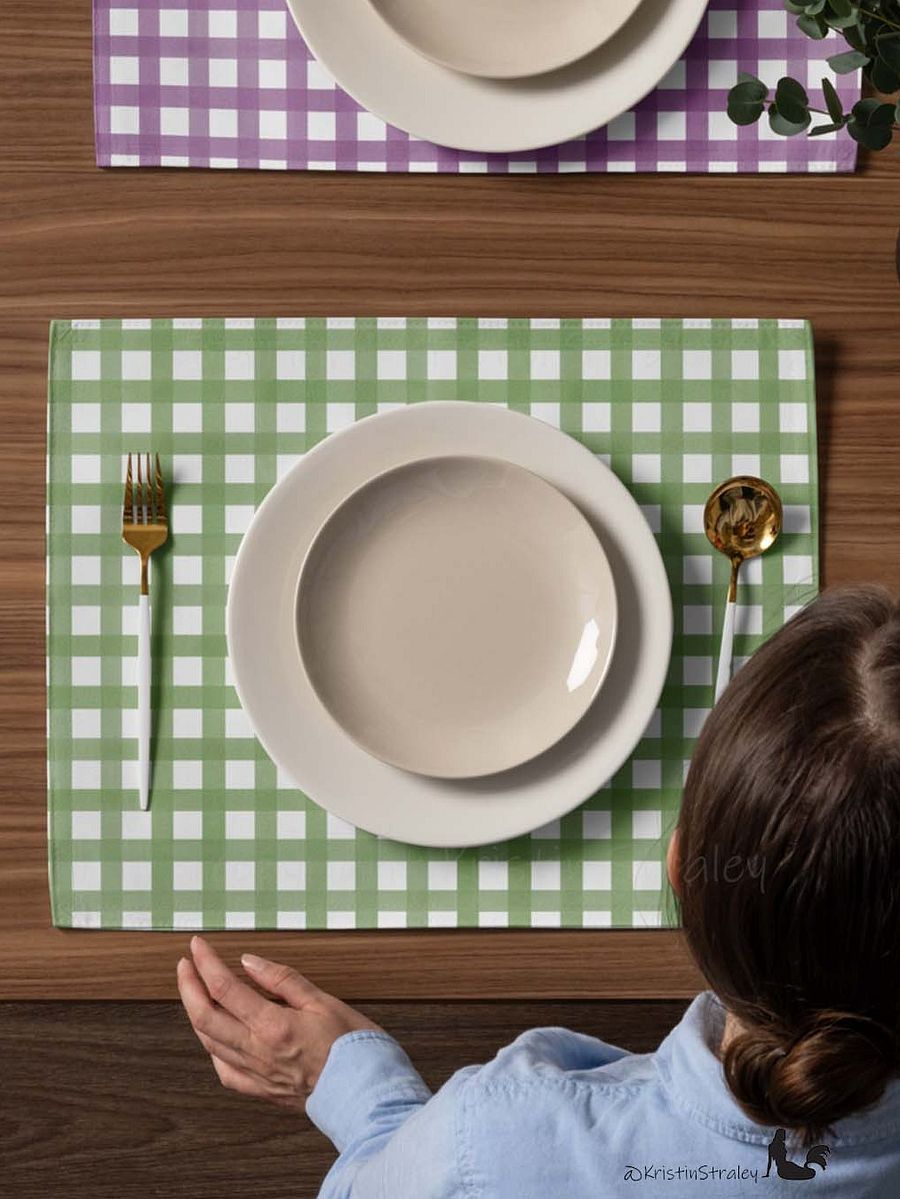 Gingham Colors Set Placemat Set of 4 product image (8)