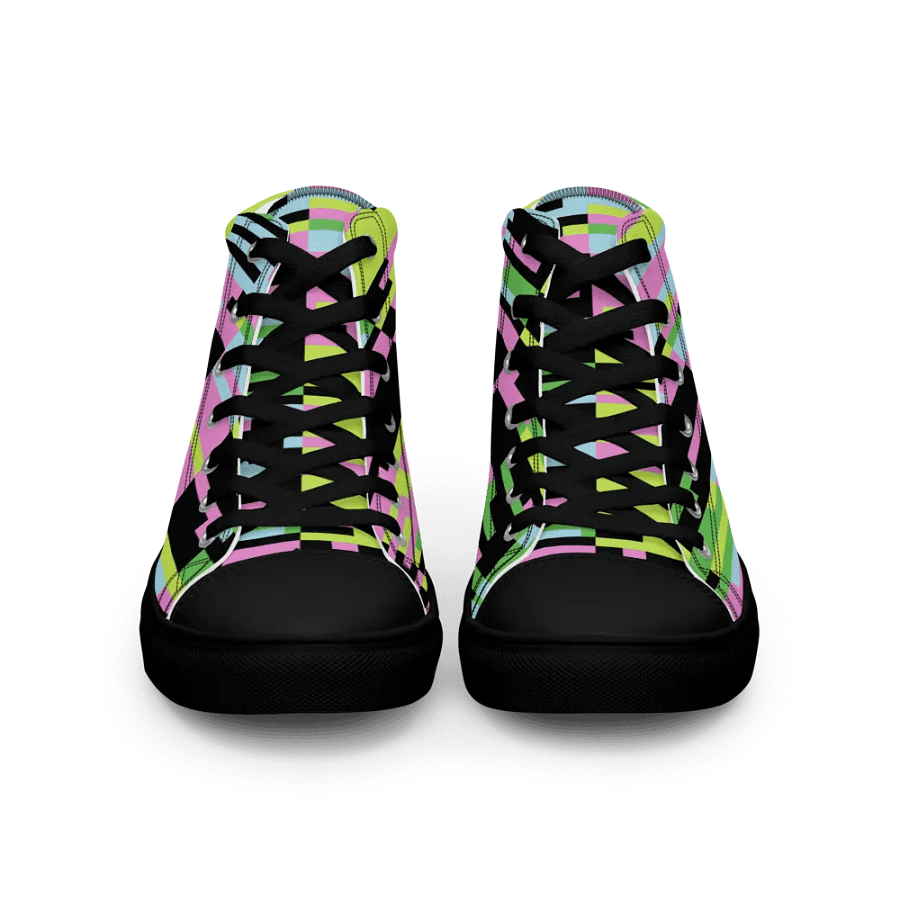 Colorful Retro Grid High Tops product image (6)