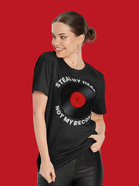 "Steal My Heart, Not My Records" T-Shirt product image (1)
