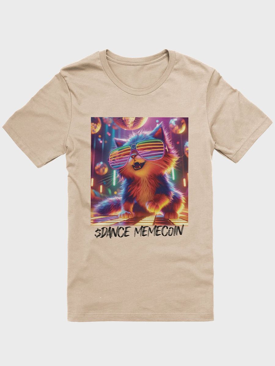 PARTY KITTY - DANCE MEMECOIN - PREMIUM TEE - TAN product image (4)