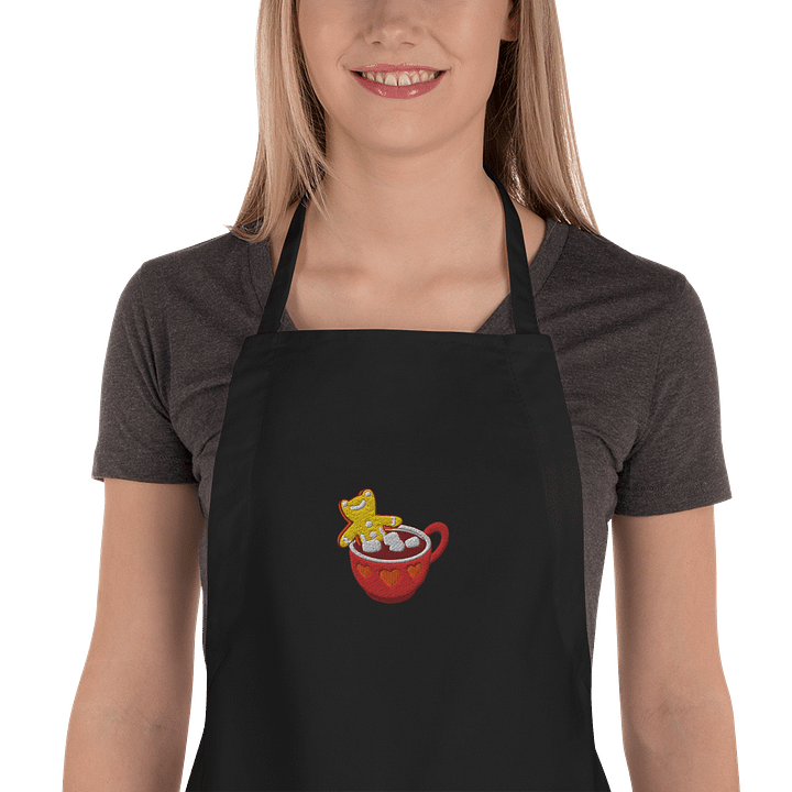 s0phmas Hot Cocoa Froge Embroidered Apron product image (1)