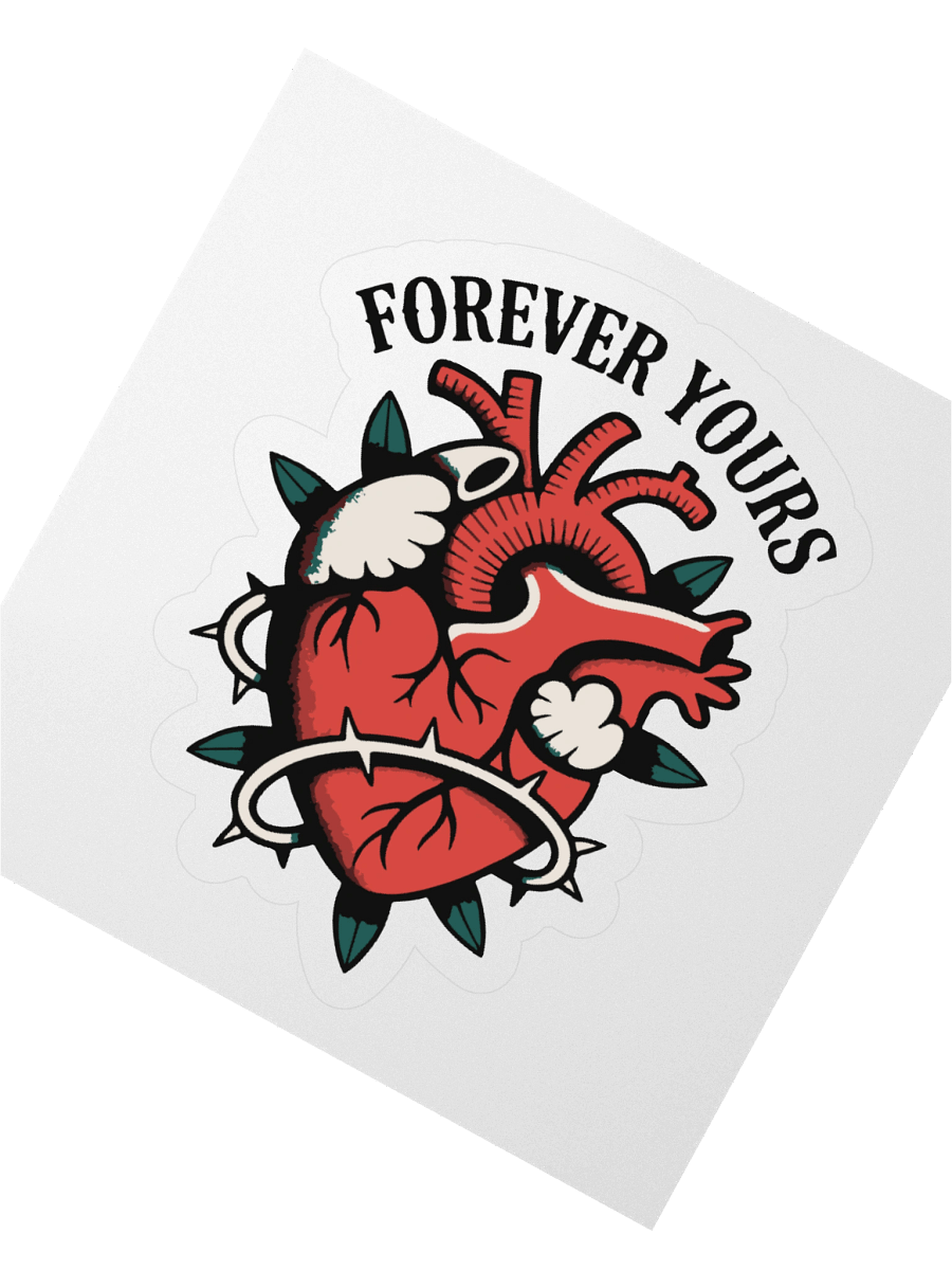 Forever Yours Heart Sticker product image (5)