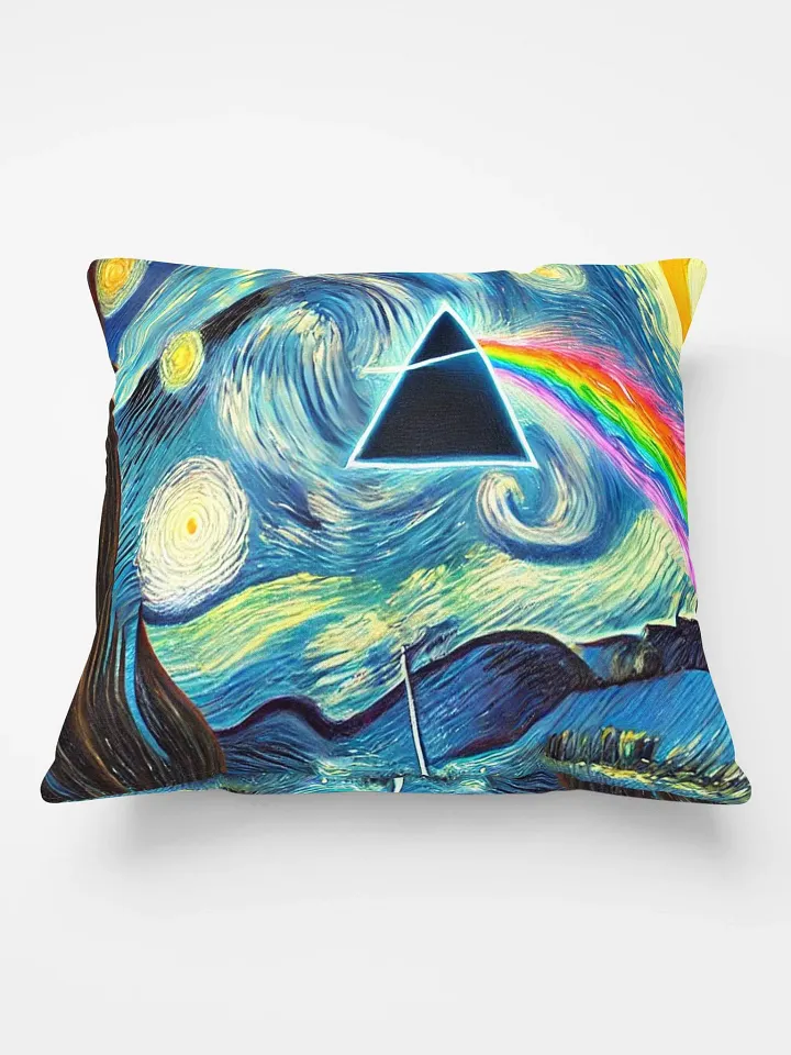 🛋️ Pink Floyd – Dark Side of the Moon Van Gogh-Inspired 18x18 Pillow product image (1)