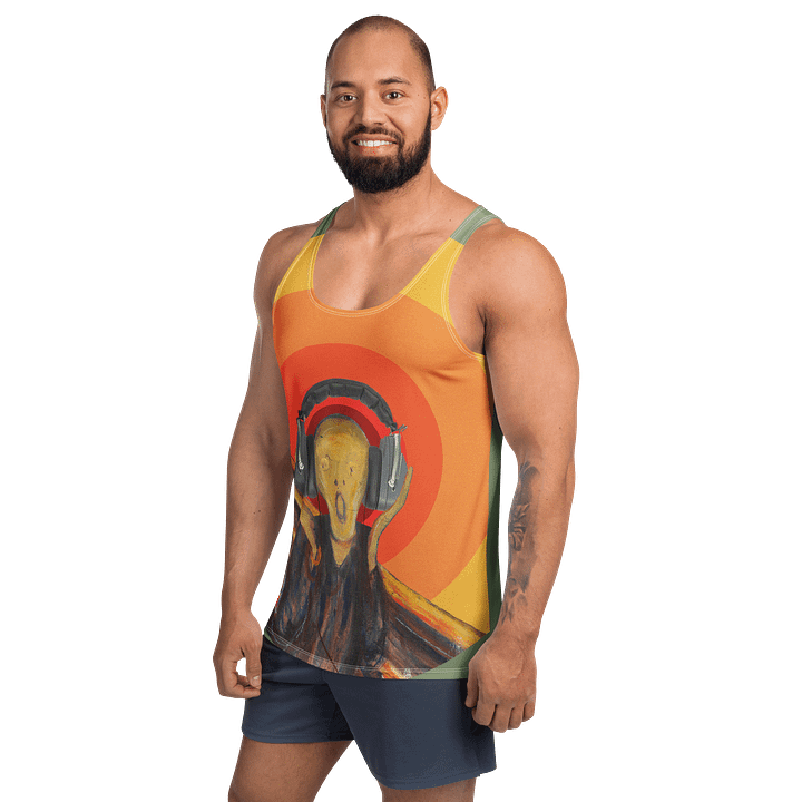 Fan´s scream by Frank Fonik, classic synth Tribute, Regular fit Tank Top product image (2)