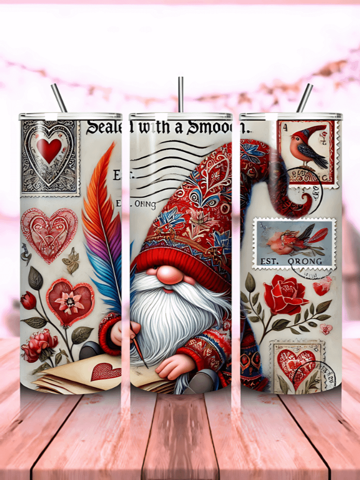 Valentine’s Day 20oz Skinny Tumbler Wrap – Valentine Letters PNG Sublimation Artwork – Heart-Themed Valentine Tumbler Design – Instant Digital Download – 300 DPI product image (1)