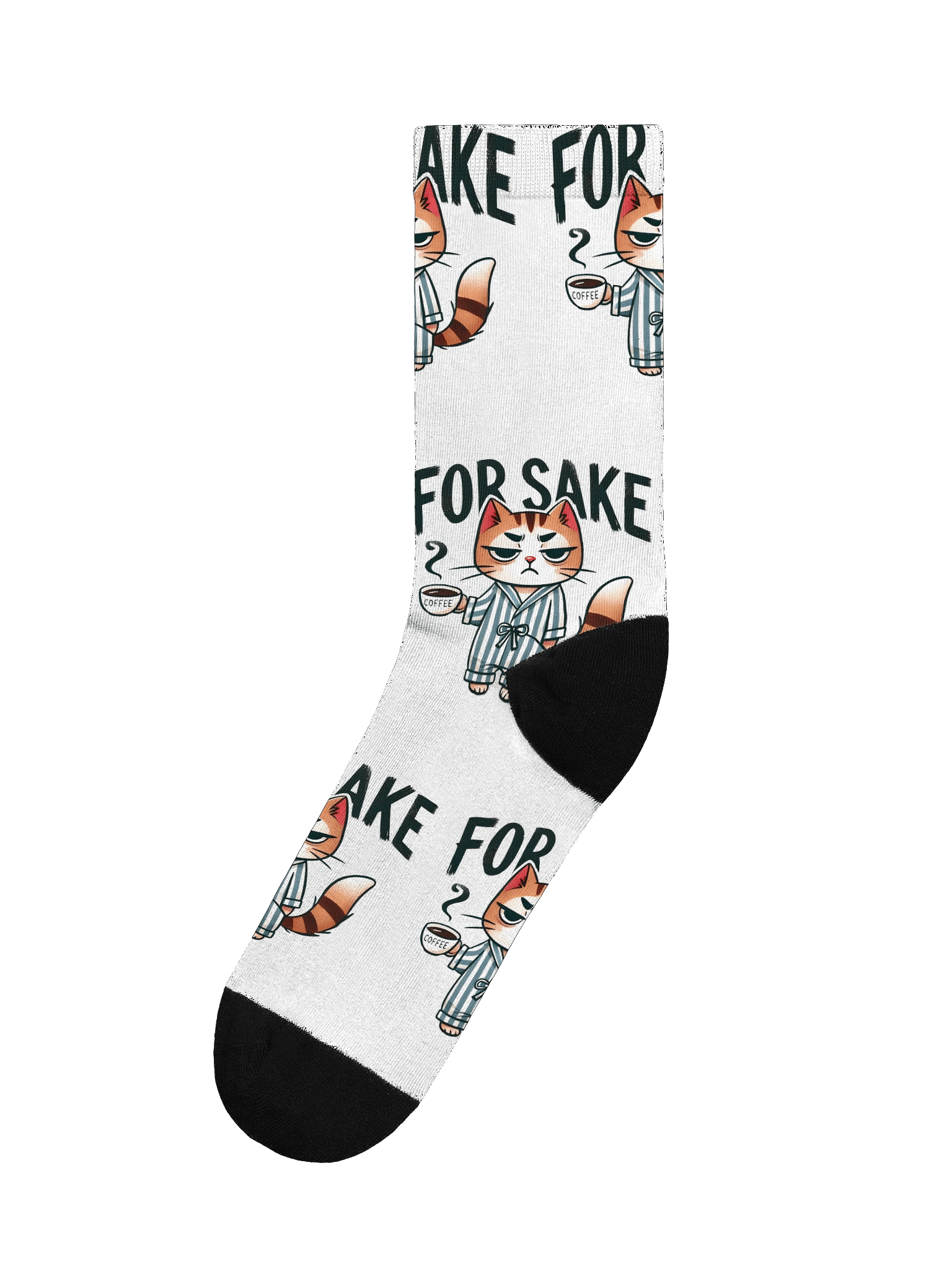 Warm Cat Socks | Cute Kitten Pattern | Thick, Cozy, Non-Skid Winter House Slipper Socks product image (1)