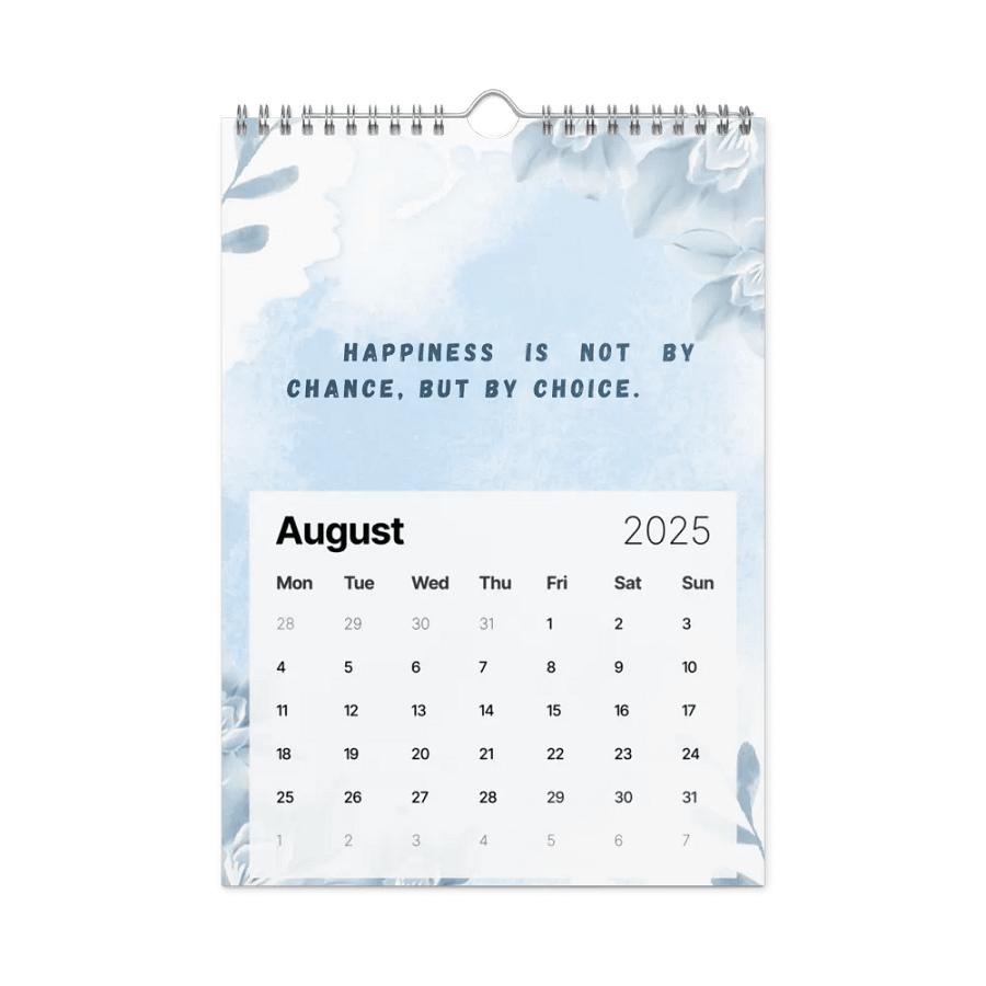 FLORAL INSPIRATIONAL QUOTES WALL CALENDAR 2025 product image (2)