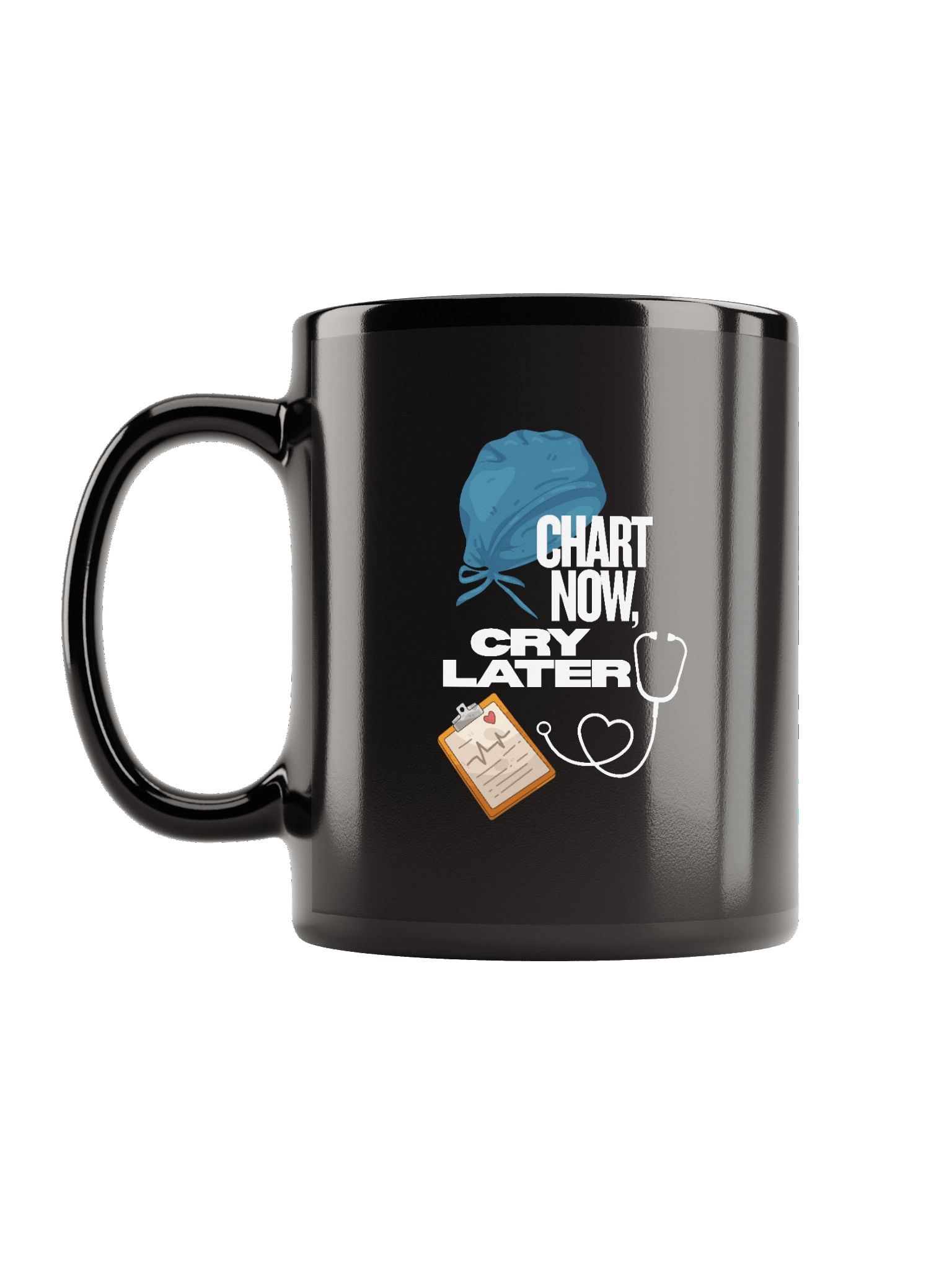 Chart Now, Cry Later Black Mug product image (6)