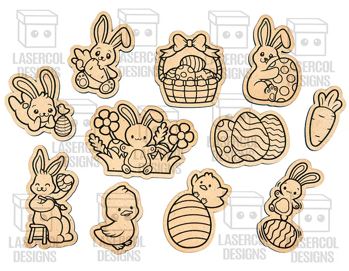 Easter Bunny DIY Paint Kit (+80 Bundle) - Laser Cut Files product image (2)