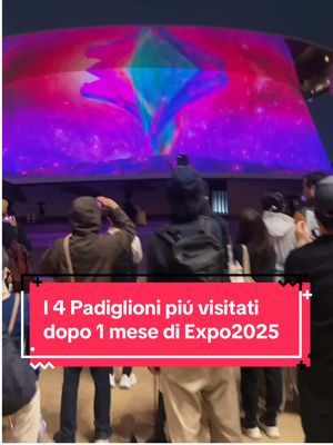 OGGI È UN MESE DI #EXPO2025 quasi 3 milioni di visitatori, questi i 4 padiglioni più visitati. Guarda anche:  @Damiano Crognali • CRONACHE🗺️ è il #Giappone  @Damiano Crognali • CRONACHE🗺️ #osaka #expo2025osaka 