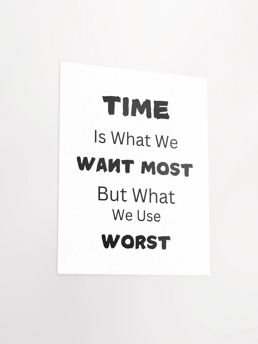 Time Awareness Motivational Poster product image (4)