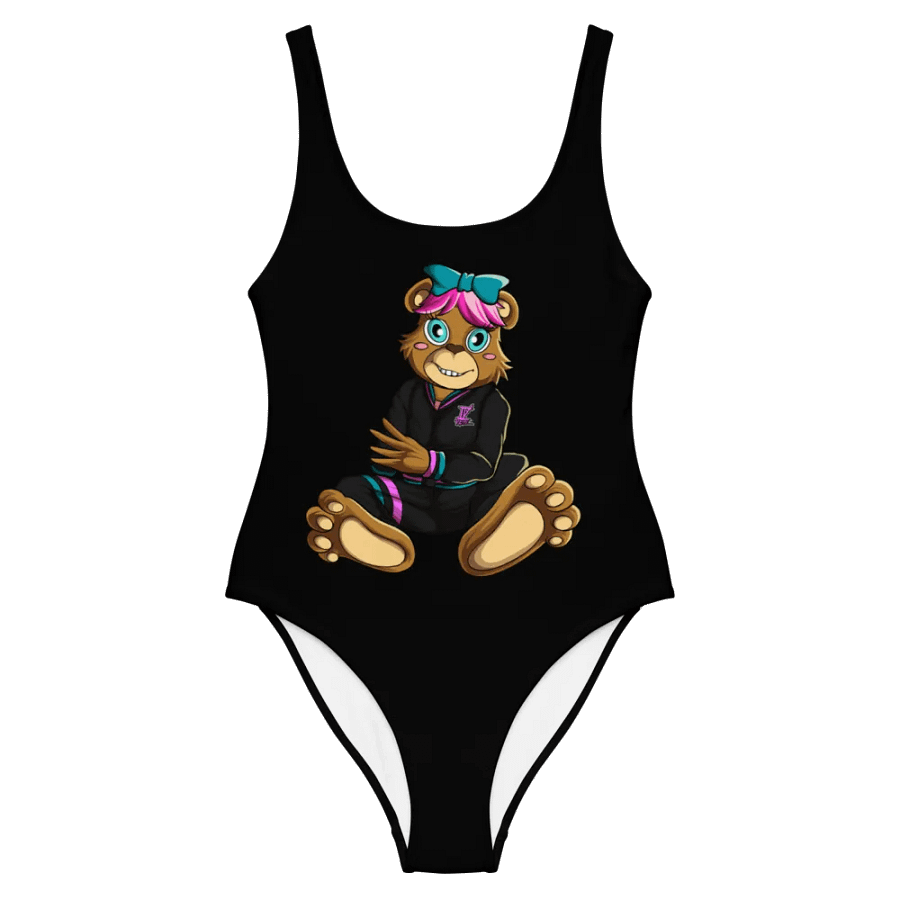 Sitting Girl Bear One Piece Black product image (5)