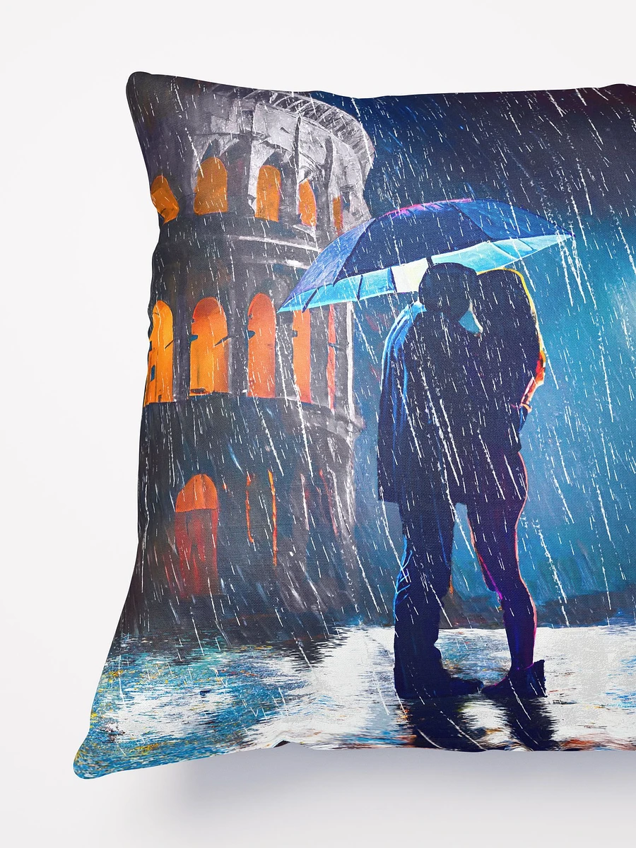 Rain by the Colosseum - Romantic Rome Throw Pillow product image (4)