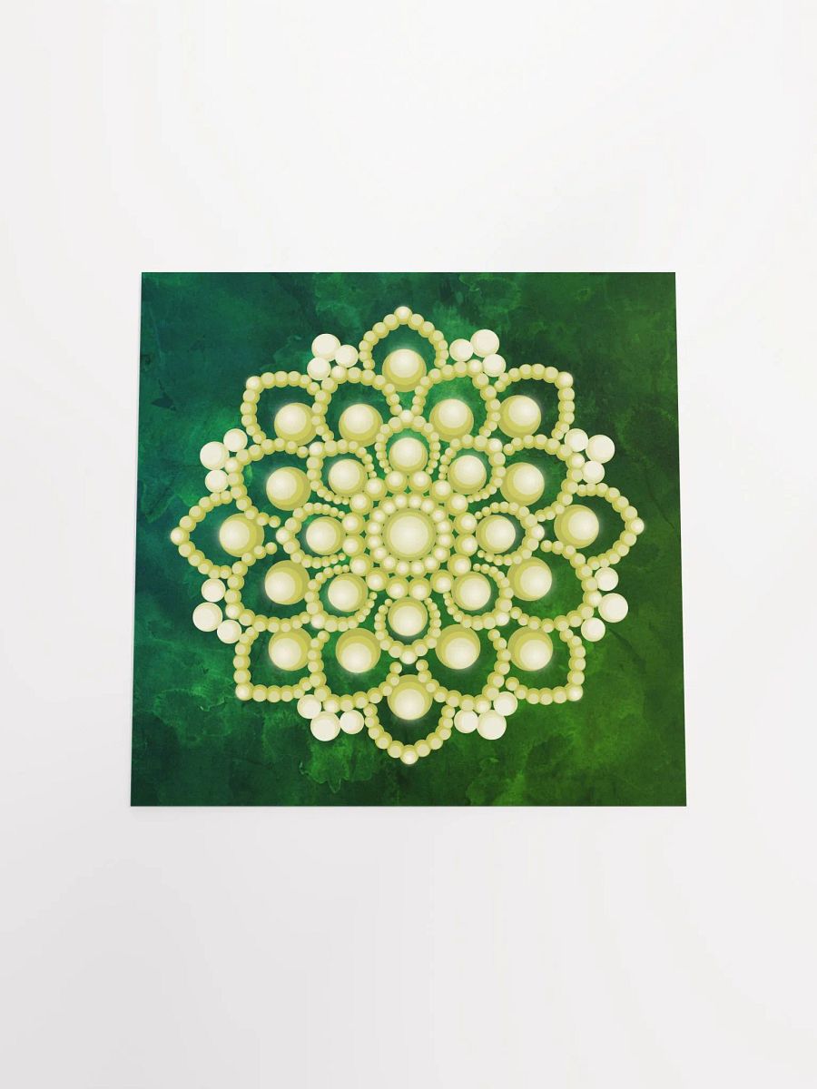 Yellow Flower Mandala T-Shirt Enhanced Matte Paper Poster product image (16)
