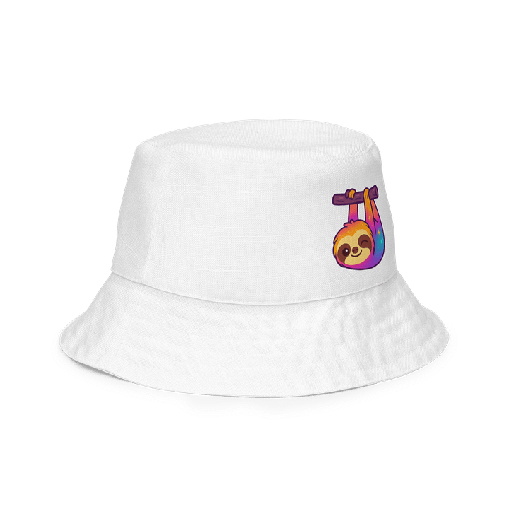 Colorful Hanging Sloth Bucket Hat – Cute Rainbow Sloth Hat for Animal Lovers & Slow Vibes product image (2)