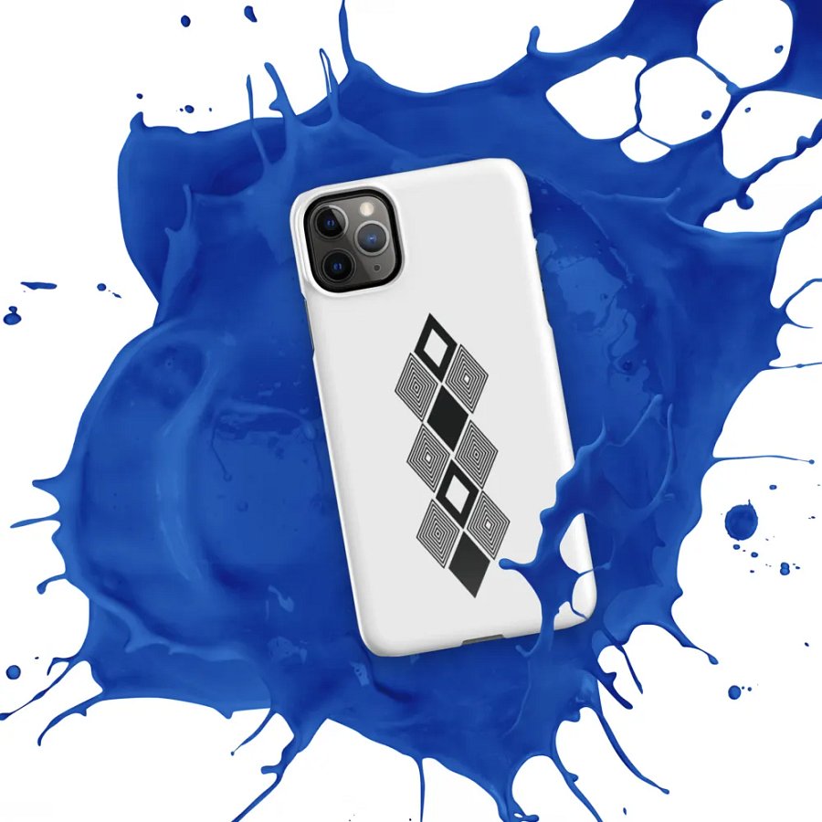 Black and white triangle design Snap Case for iPhone® product image (54)