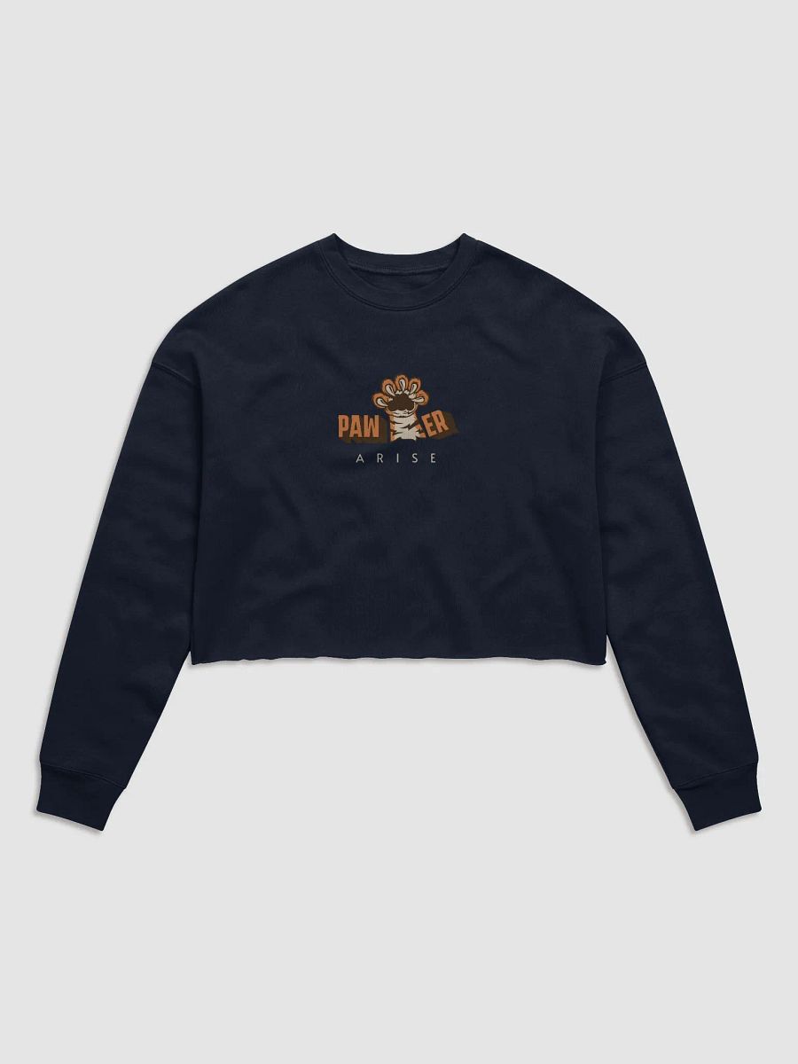 Paw - er Arise Animal Trendy Crop Sweatshirt product image (1)