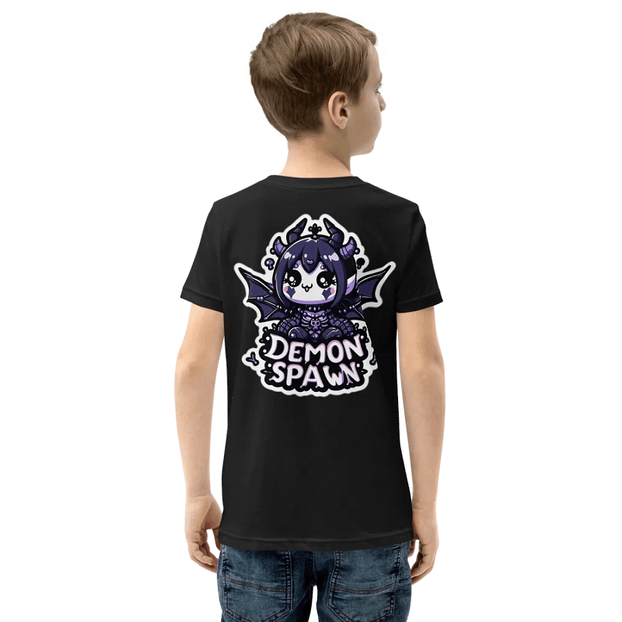 LITTLE EMO Bubble Text Youth, Demon Spawn(Purple) T-Shirt product image (6)