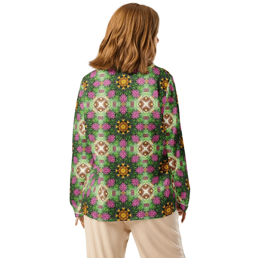 Floral Kaleidoscopic Long Sleeve Pyjama Top product image (2)