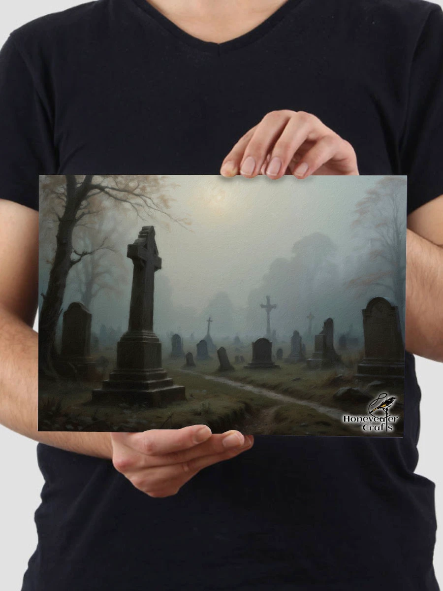 Haunted Graveyard: Halloween Art Poster product image (3)