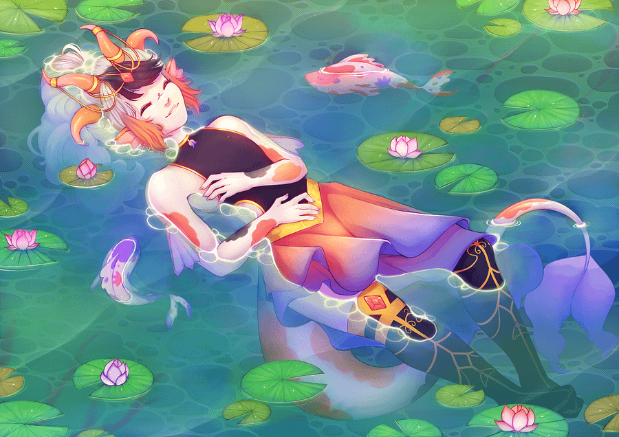 Koi Pond Desktop Wallpaper product image (1)