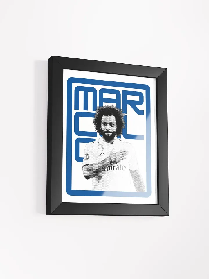 Marcelo BW Real Madrid Name Art Framed Print product image (1)