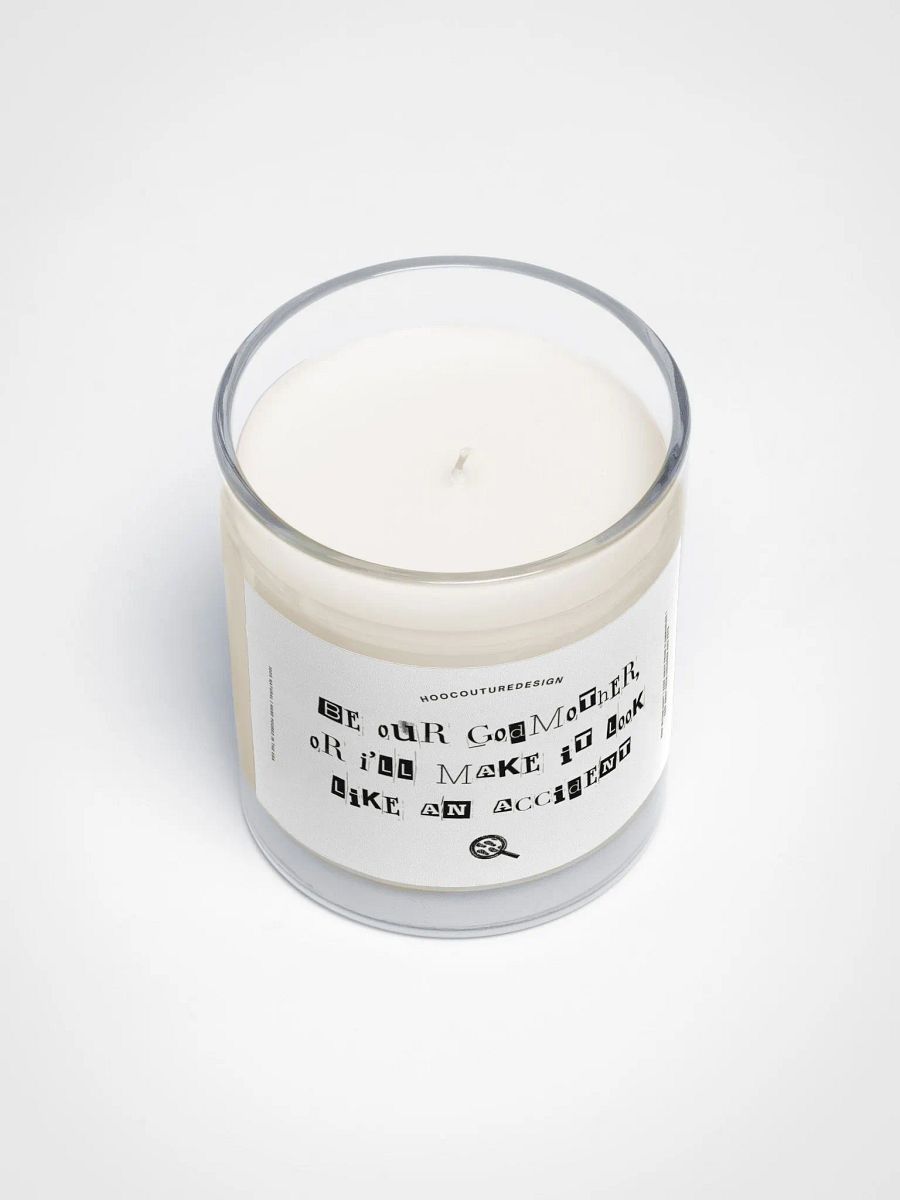 Funny gift for a godmother - Make it look like accident - Soy wax vegan candle product image (4)