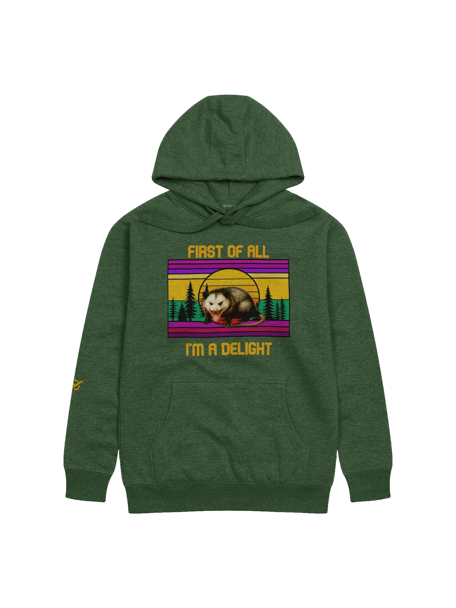 PASP Possum “I’m A Delight” Hoodie – Fall Edition product image (1)
