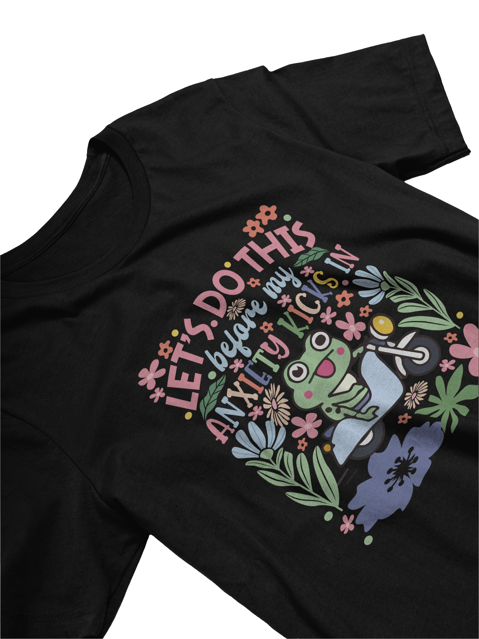 Let’s Do This Before My Anxiety Kicks In – Honest Anxiety Expression Mental Health Awareness T-Shirt product image (11)