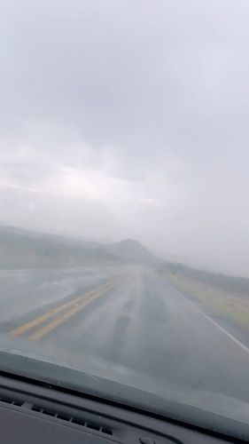 Just a rainy desert drive somewhere in Arizona! #arizona #desert #rain #desertdrive #rainyday #🏜