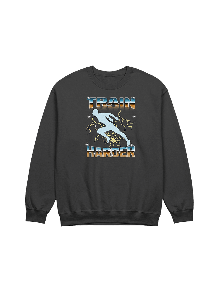 Train Harder Runner Lightning Stride Crewneck Sweatshirt product image (1)