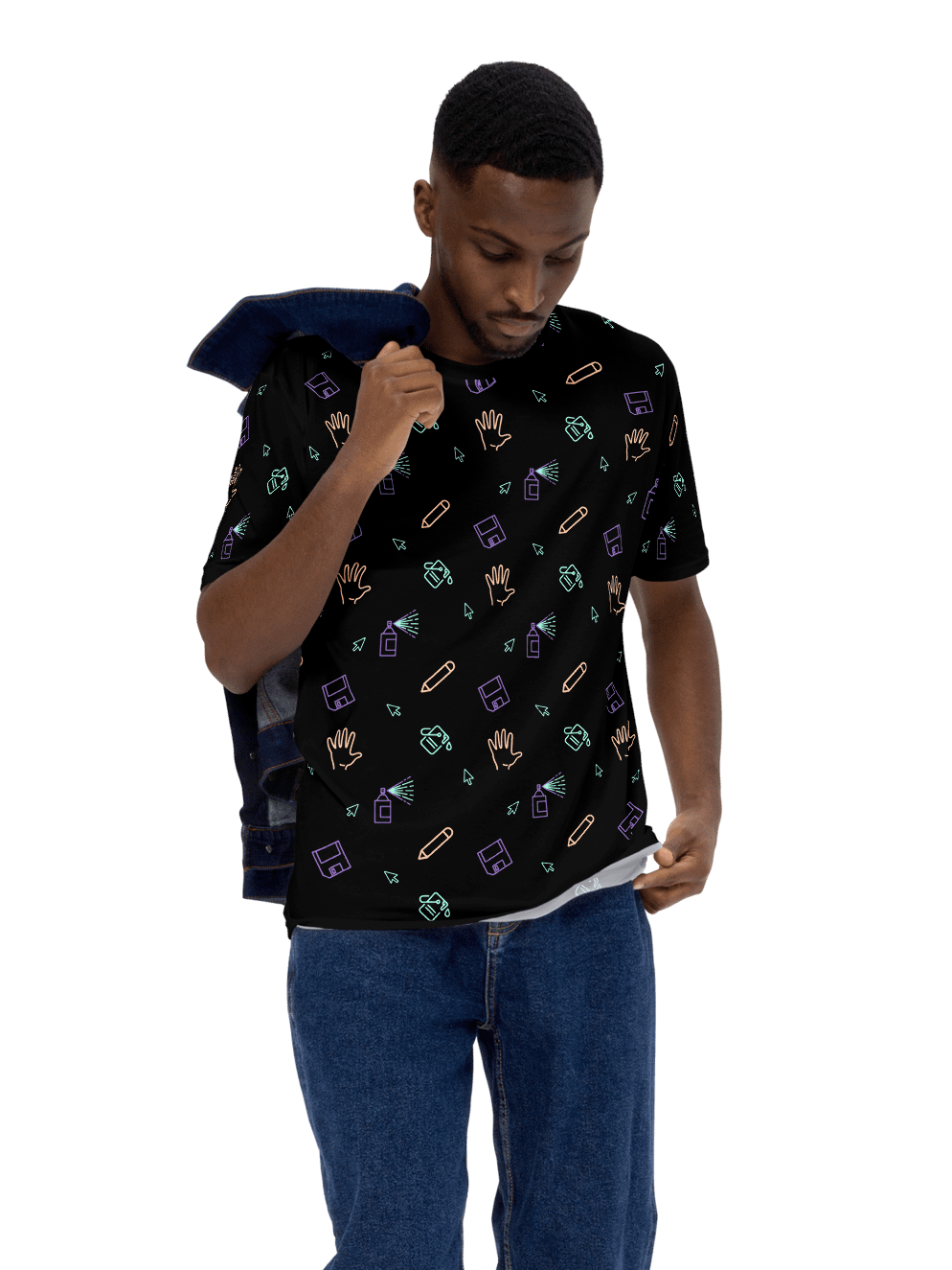 Computer Lab pattern unisex t-shirt product image (3)