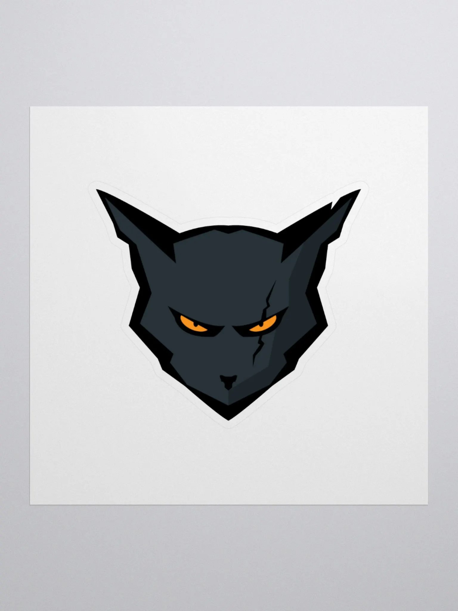 Couch Cat Logo Sticker 3x3 product image (1)