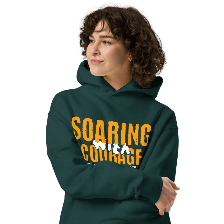 Soaring with courage unisex hoodie product image (1)