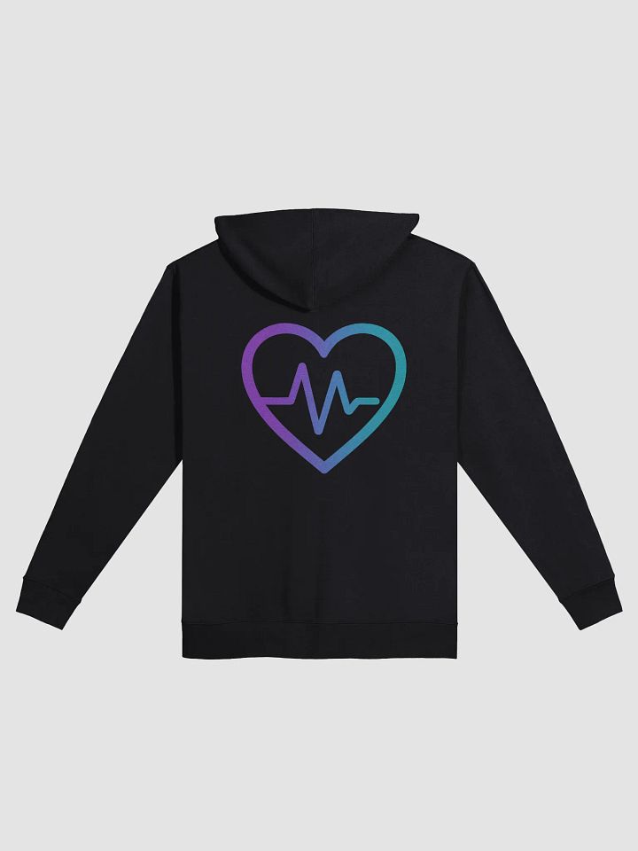 Heart Of Life Fleece Zip Up Hoodie Front + Back (4 Color Choices) product image (2)