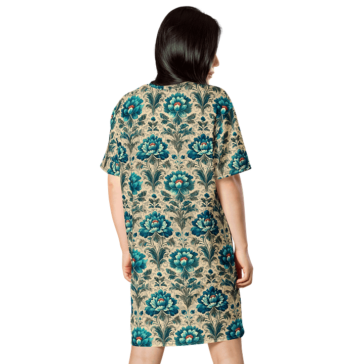 Vintage Floral Patterned - T-Shirt Dress product image (2)