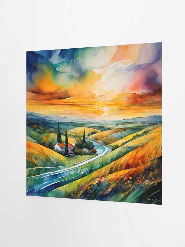 Golden Hills of Serenity at Dusk Poster product image (4)