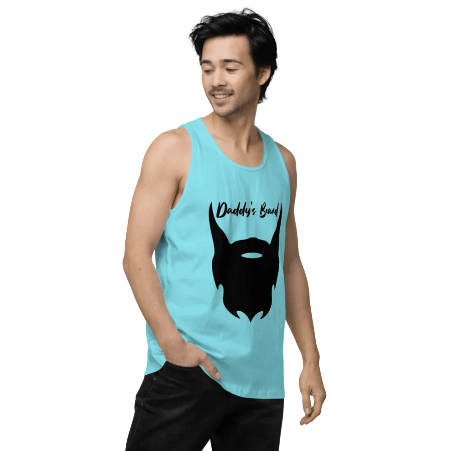daddy's beard tank (black print) product image (26)