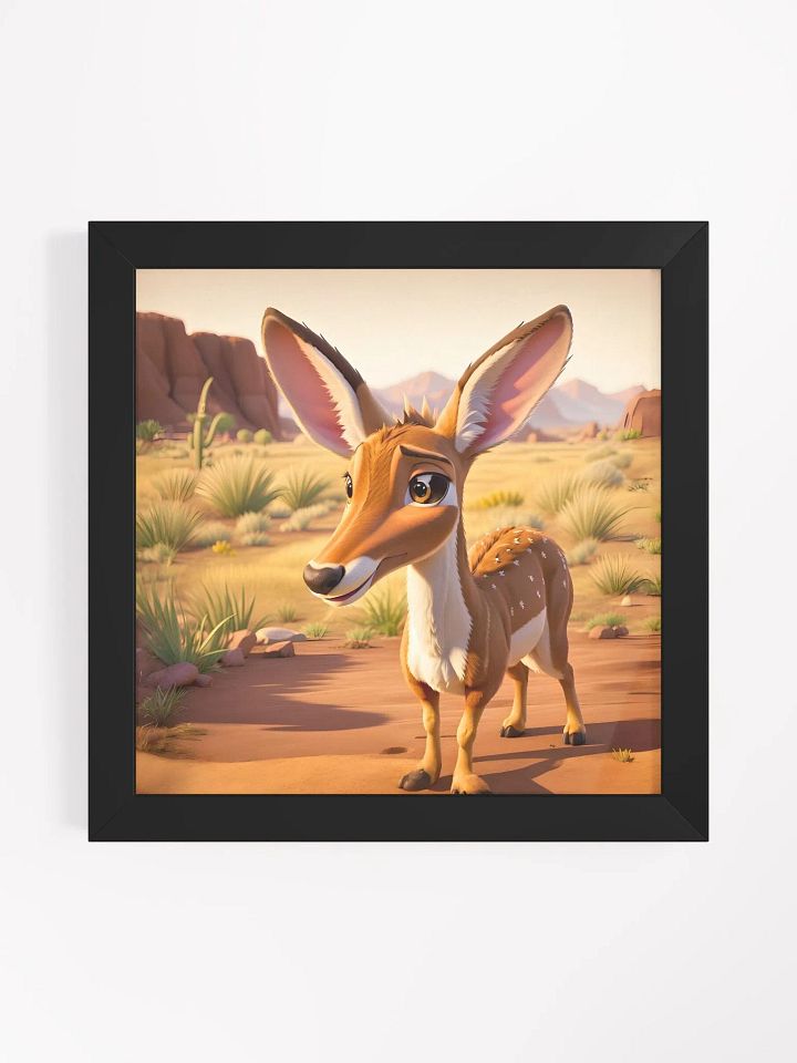 Endangered Species - Mexico - Mexican Pronghorn Eco-Friendly Ayous Wood Framed Poster product image (1)