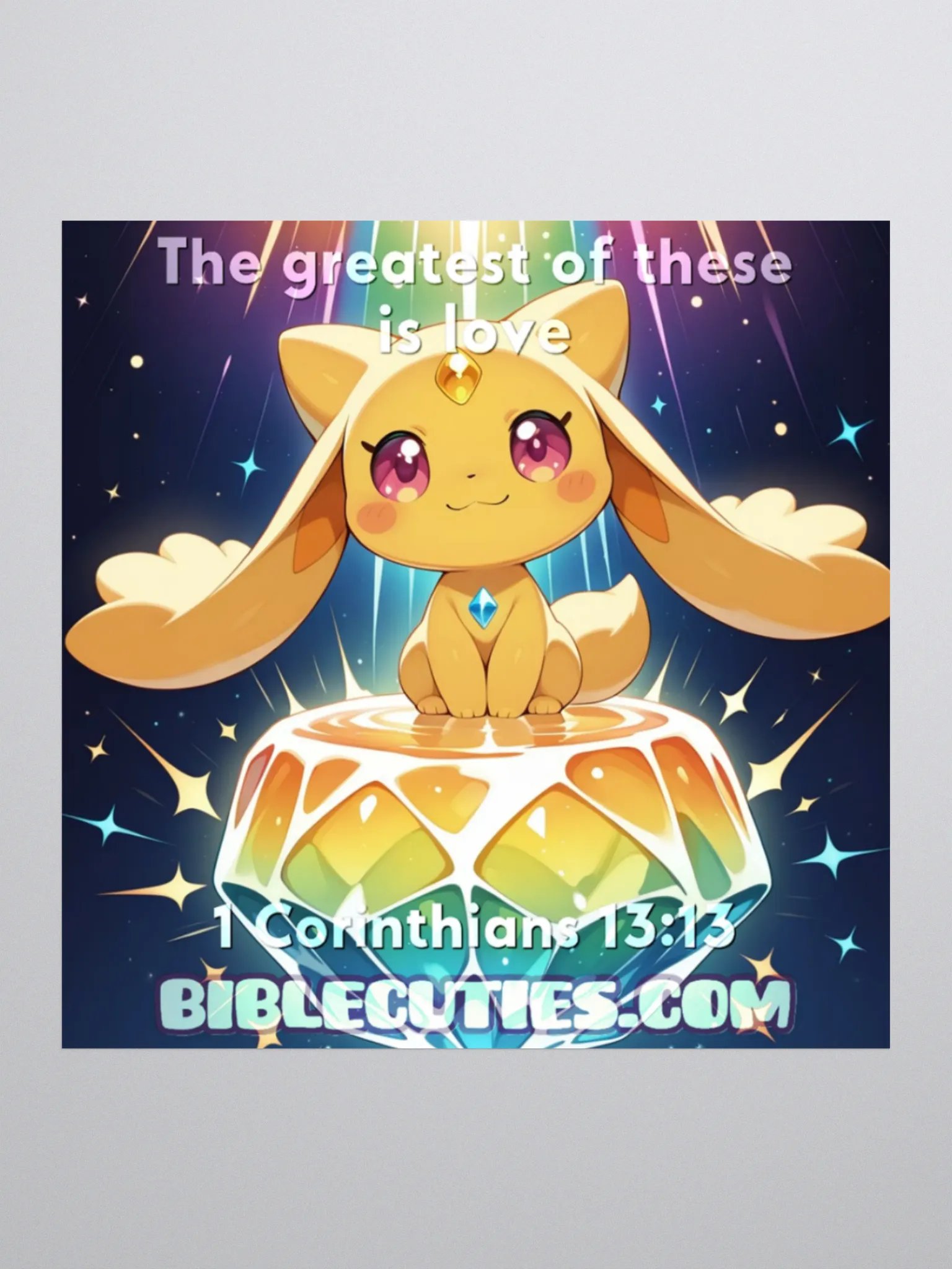 Bible Cuties Lorraine - The greatest of these is love Sticker product image (1)