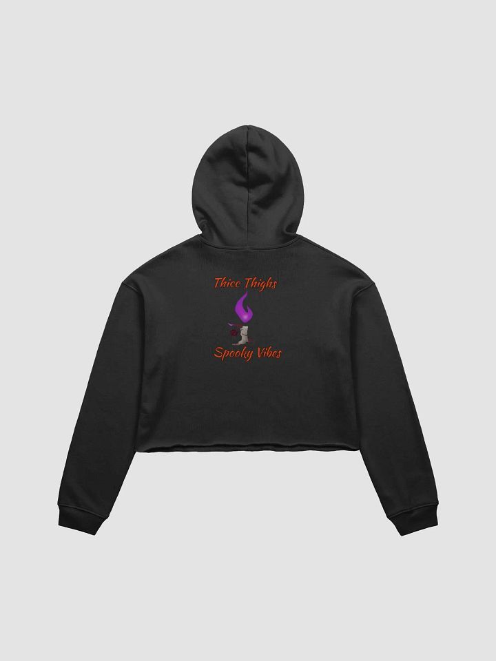 Thicc Thigh Spooky Vibes Crop Hoodie product image (4)