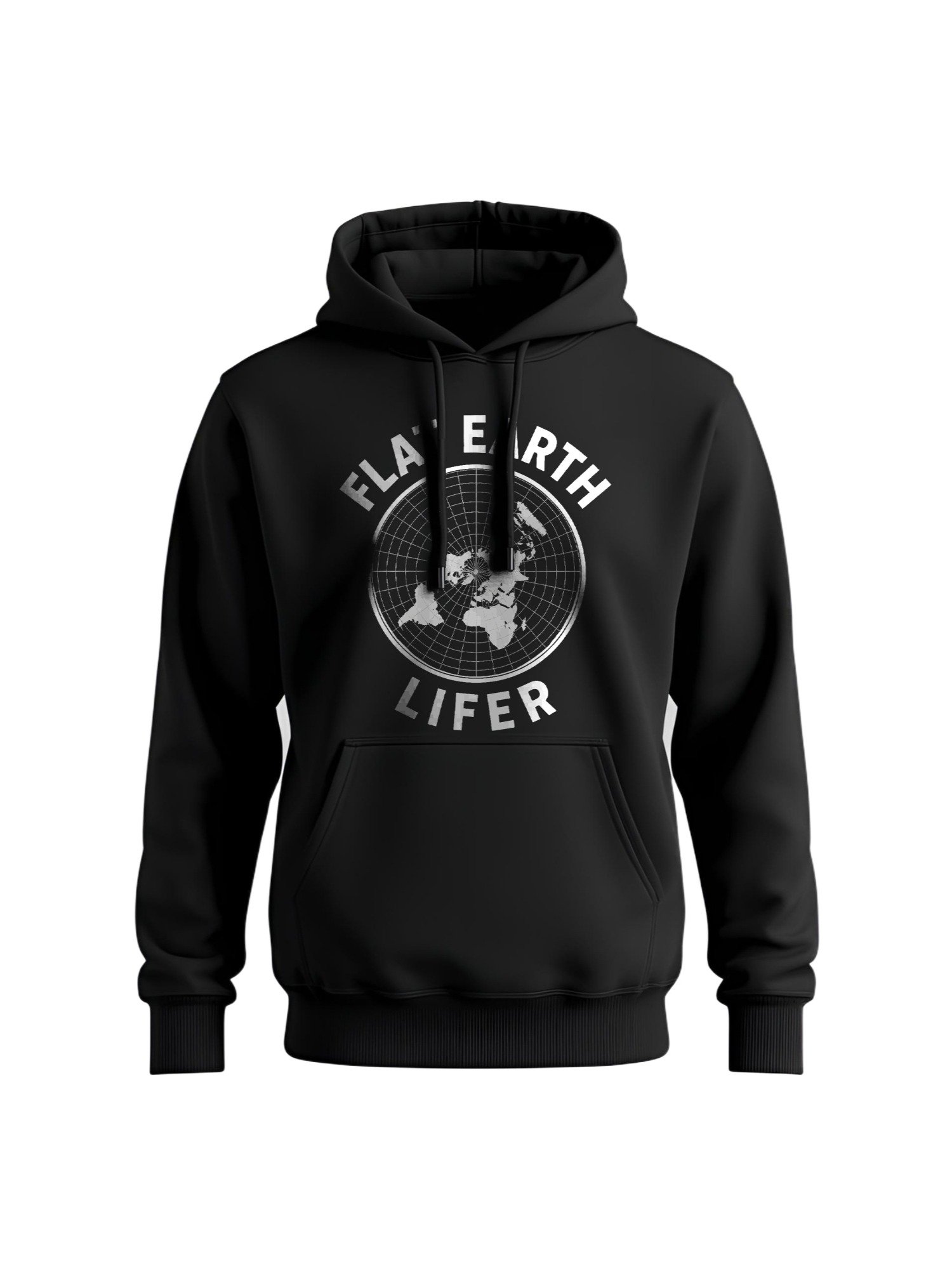 Flat Earth Lifer - Clean Modern Design Hoodie product image (1)