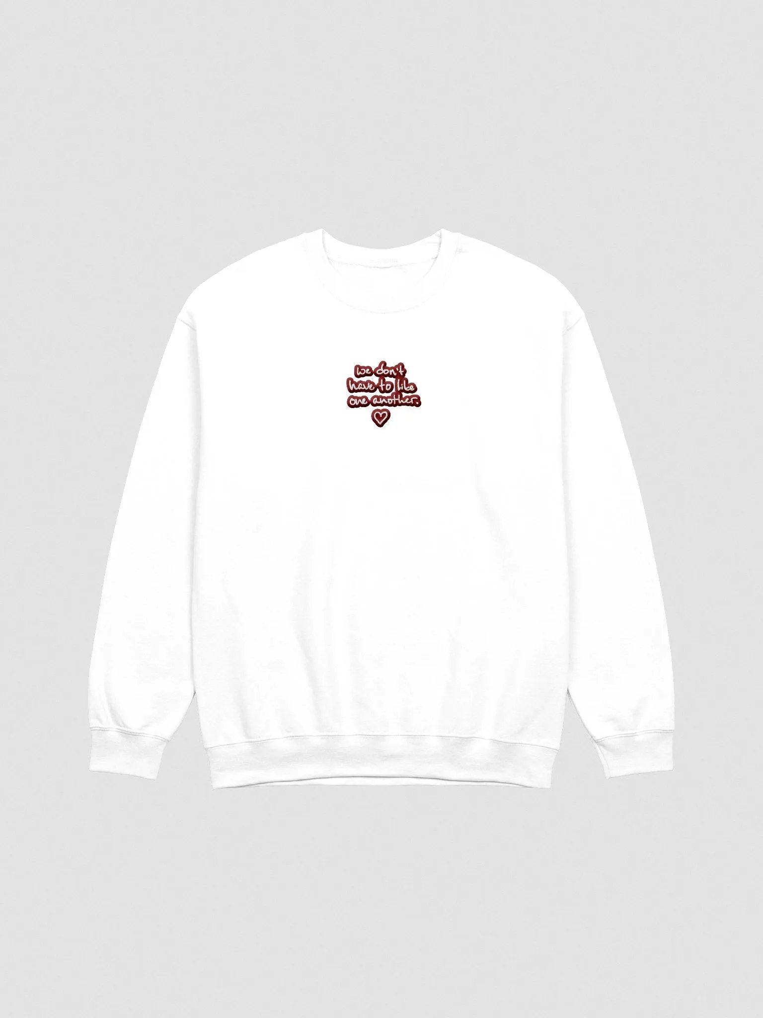 ONE ANOTHER (maroon bubble design 2) embroidered crewneck product image (2)