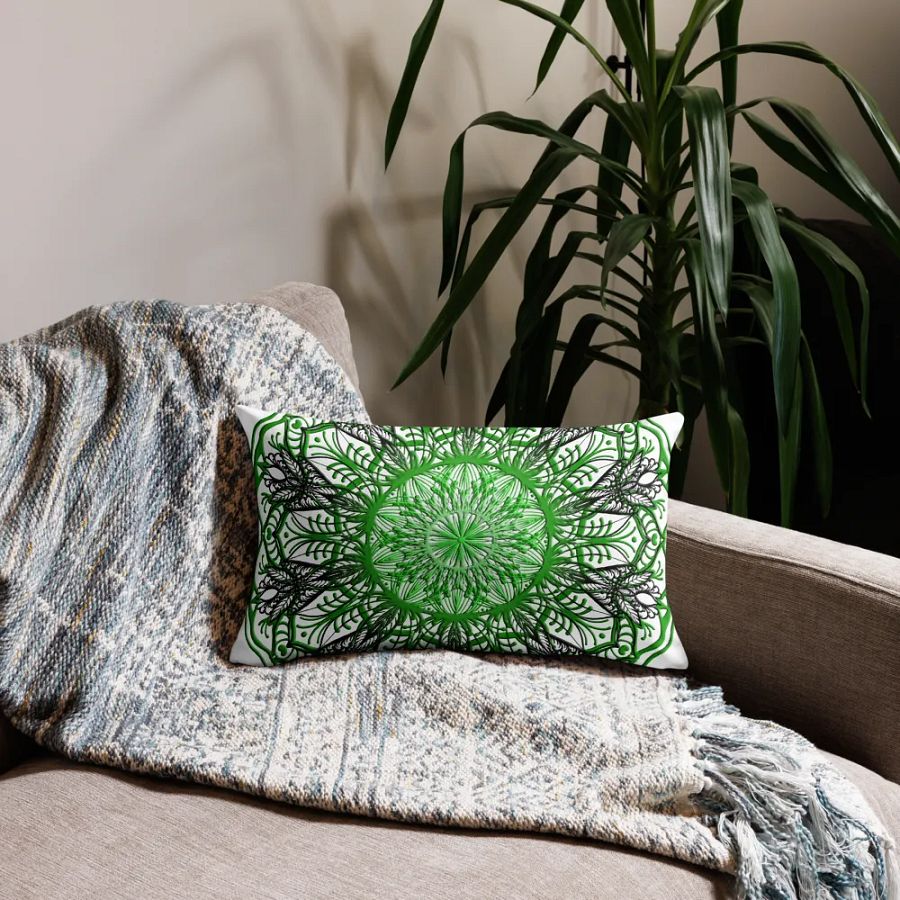 Verdant Symmetry Premium Pillow Case product image (11)