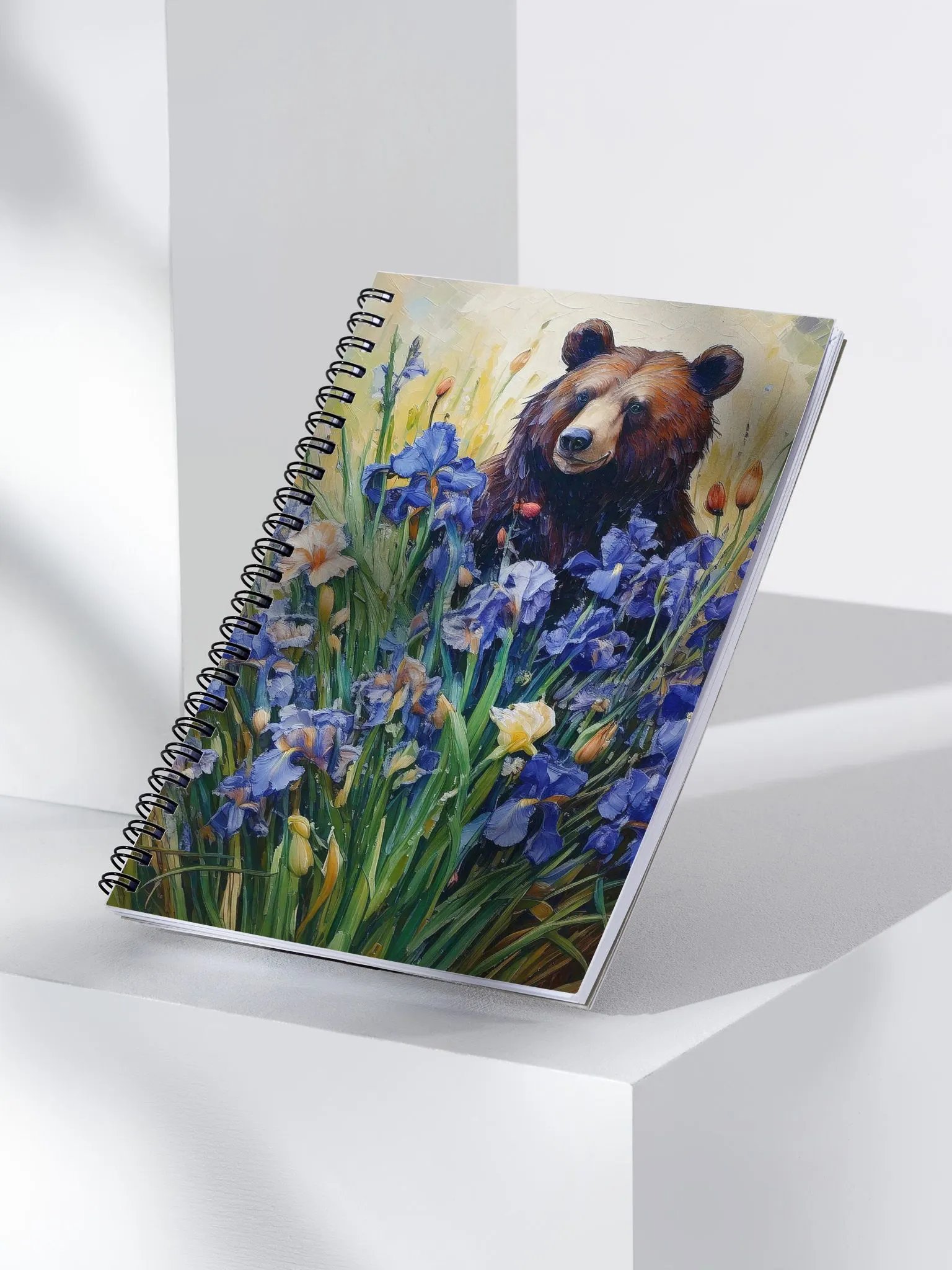 Bear with Irises Spiral Notebook product image (3)