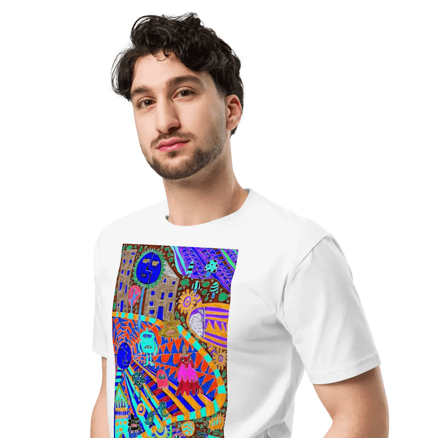 Abstract Vibrant Coloured Doodle Life product image (18)